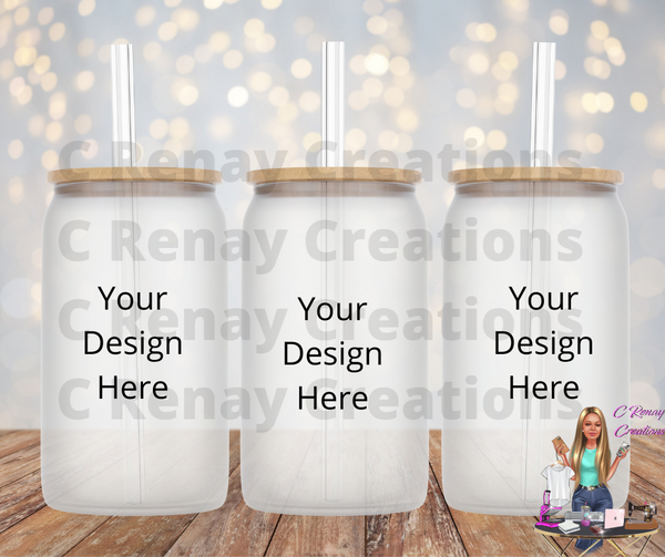 Create your Custom Glass Can Tumbler