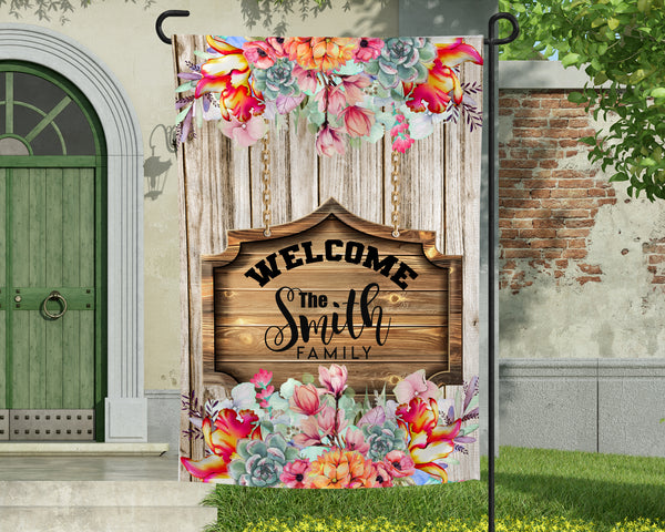 Welcome Wood Sign